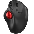 Wireless Trackball Mouse, Ergonomic with 30° Tilt, 5 DPI, Red T869147