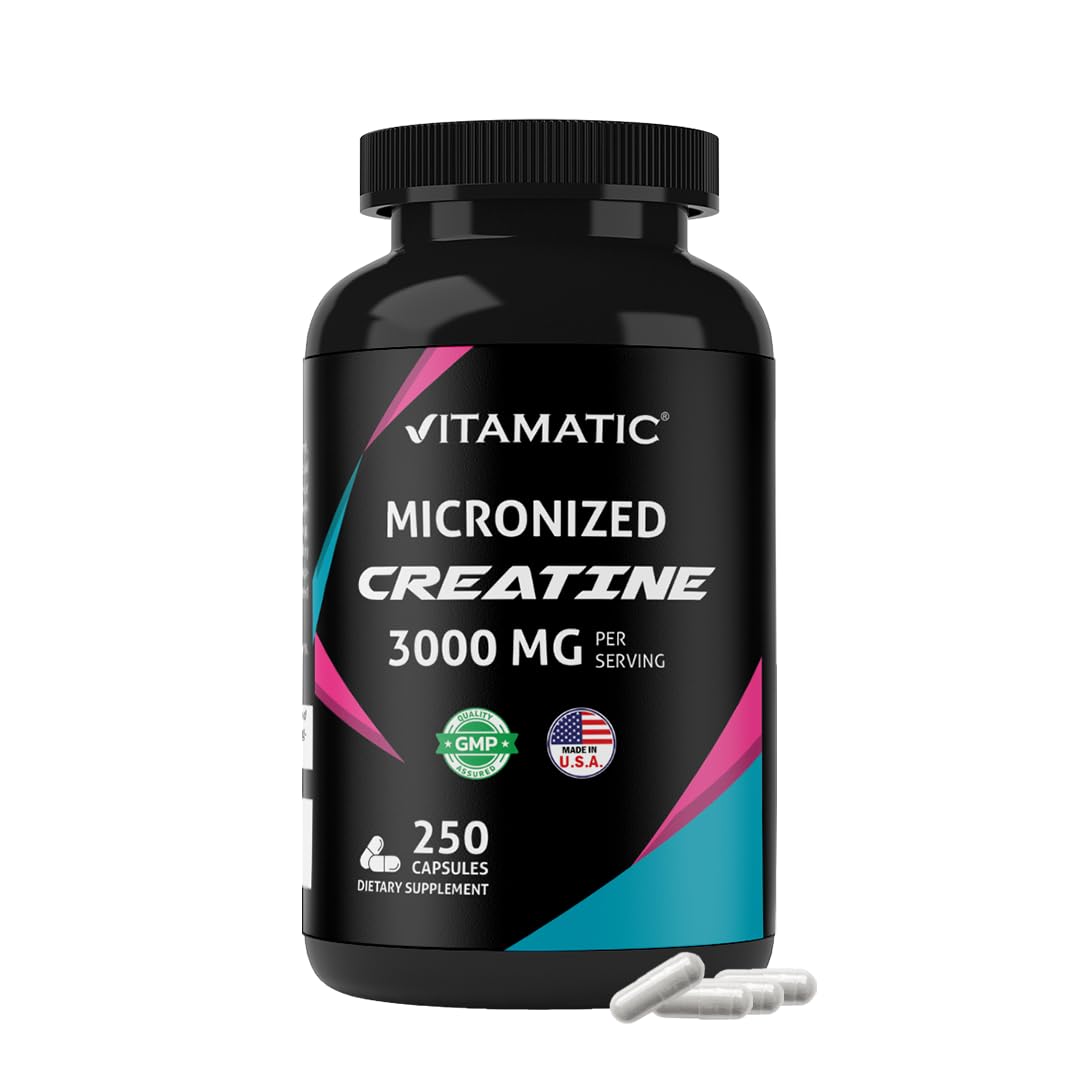 Micronized Creatine Monohydrate 3000 mg 250 Capsules J664