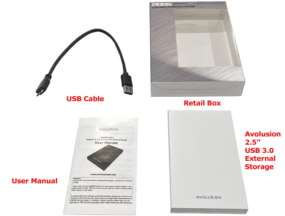 2TB USB 3.0 Portable External Gaming Hard Drive White Z5879