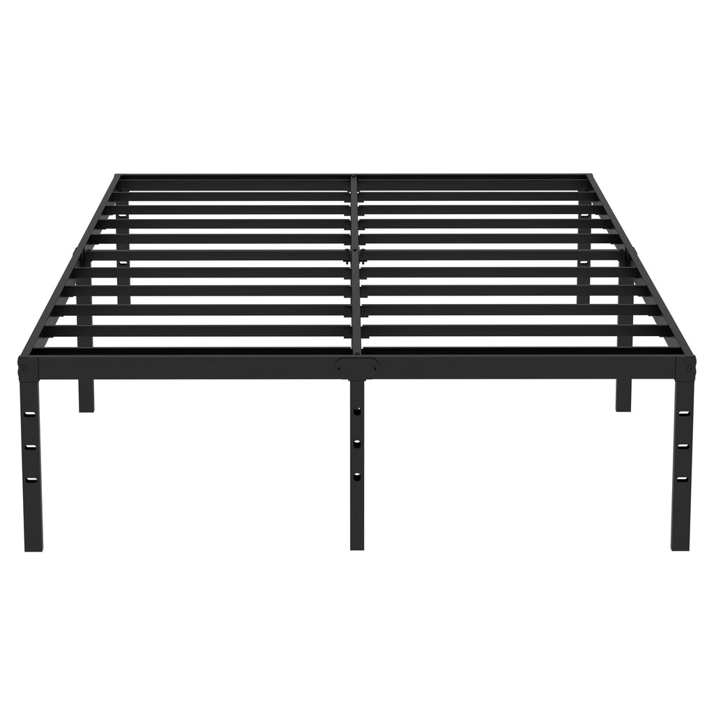 King Size Black Metal Bed Frame with Underbed Storage I757