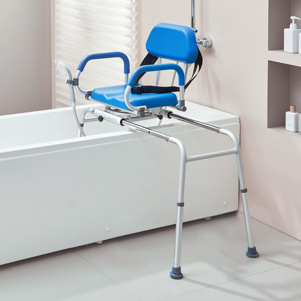 Sliding Tub Transfer Bench with 360 Degree Swivel Seat D849