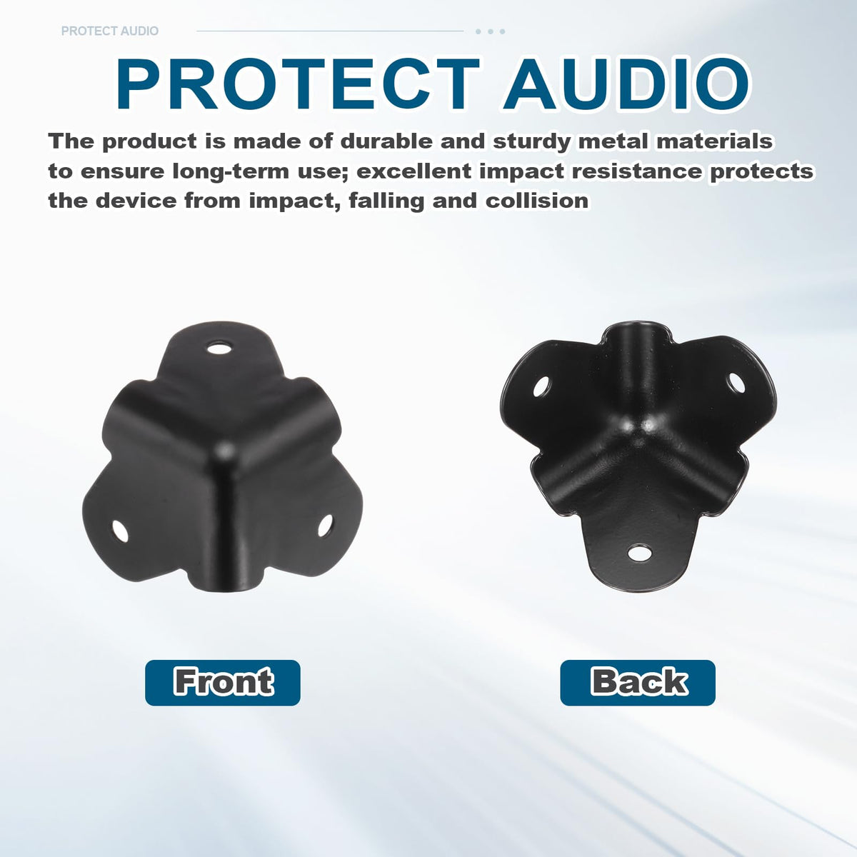 4 Pcs Metal Speaker Cabinet Corners Protector L219