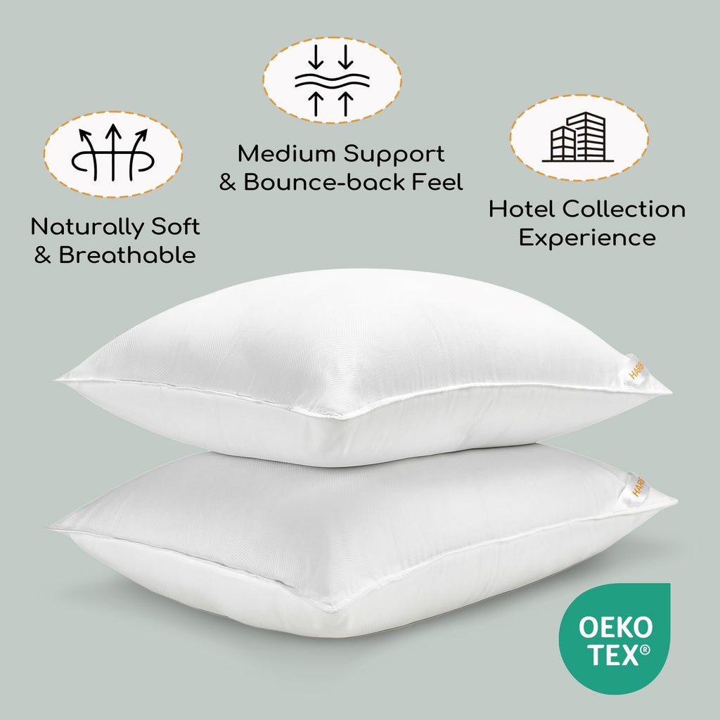 Standard Size Set of 2 Down Alternative Pillows U4748
