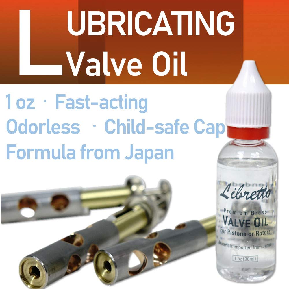 Trumpet Care Kit with Valve Oil, Slide Grease, Cleaning Cloth, Brushes and Case I683818