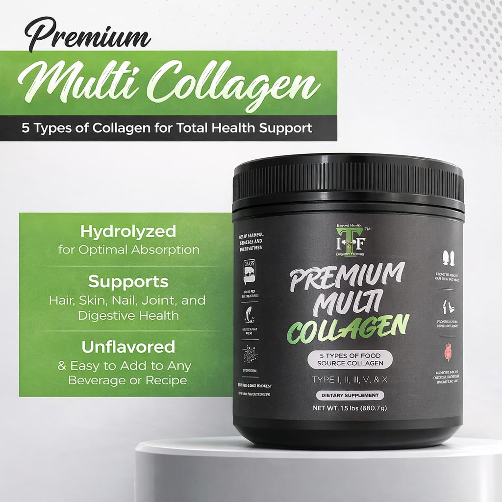 Unflavored Multi Collagen Peptides Powder F82082