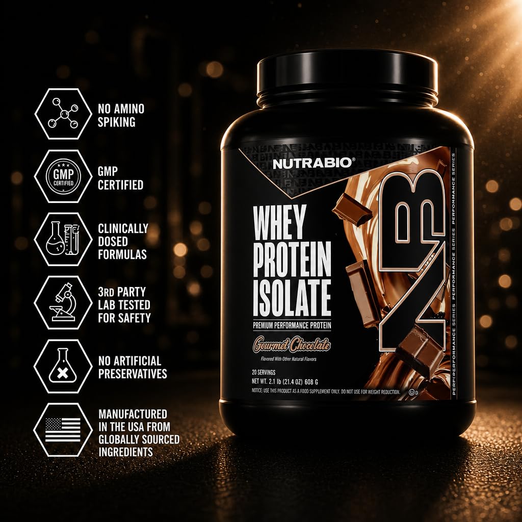 Whey Protein Isolate Powder, 25g Protein, Non-GMO, Gourmet Chocolate, 20 Servings X442768