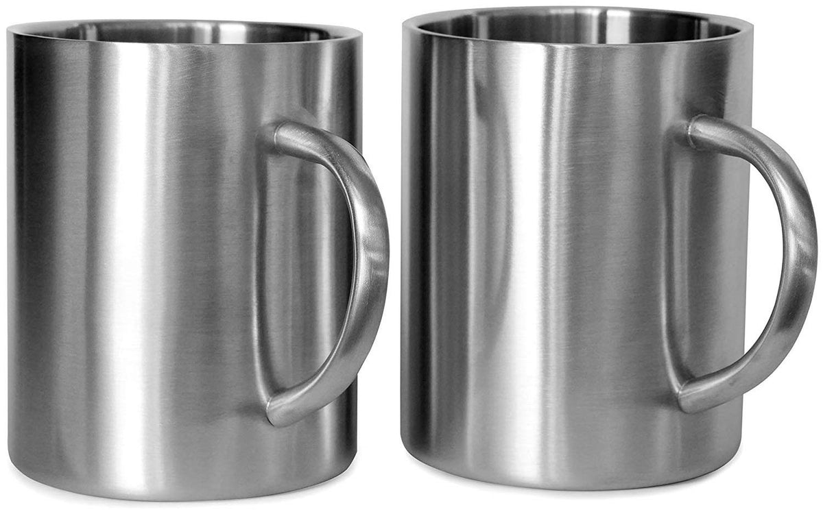 15 oz Double Wall Stainless Steel Insulated Mug Set of 2 Y350863