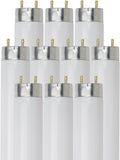 24 Inch T8 Fluorescent Tube Light Bulb 17W 3500K G13 Bi-Pin Pack of 10 U5258