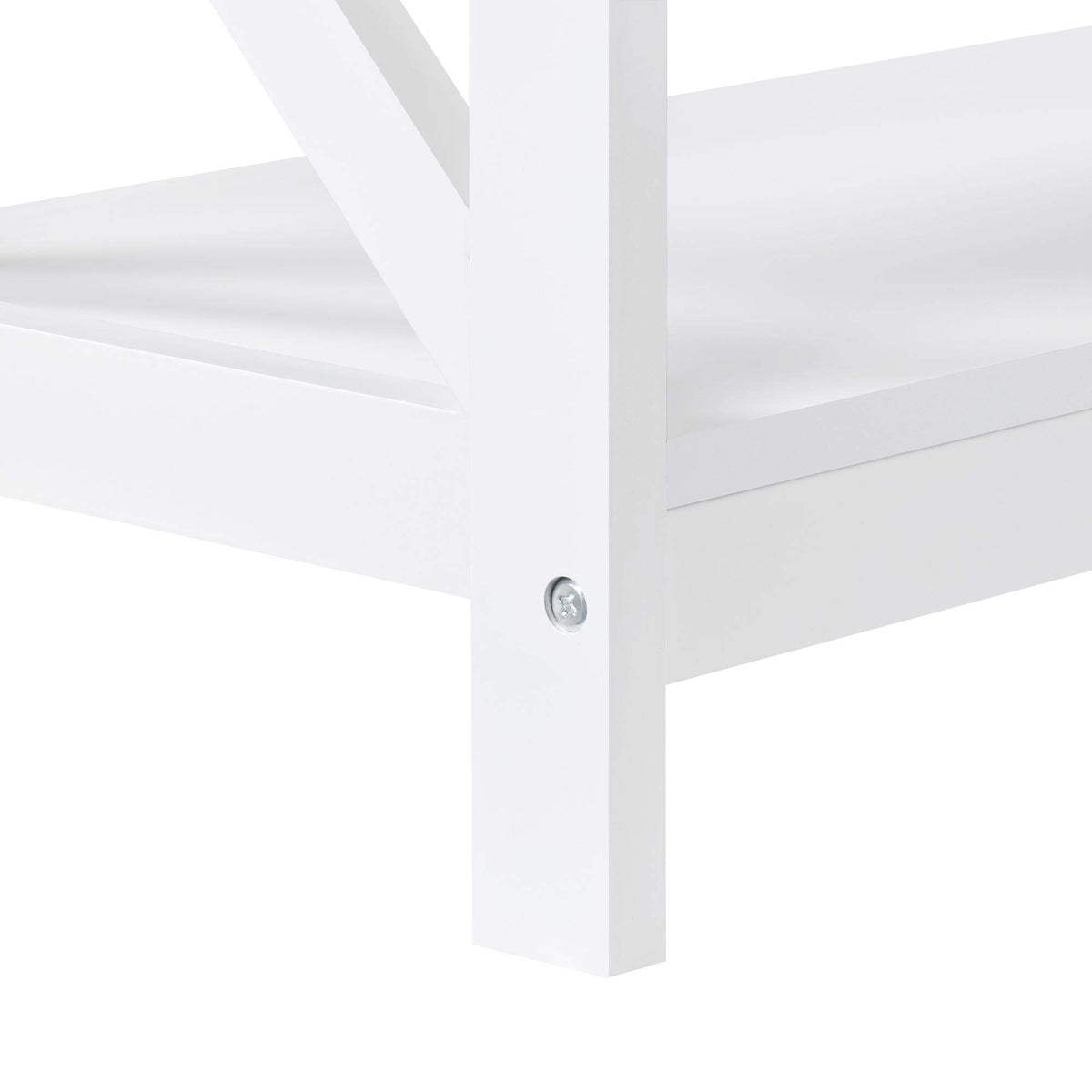White 3-Tier Narrow Console Table G876869