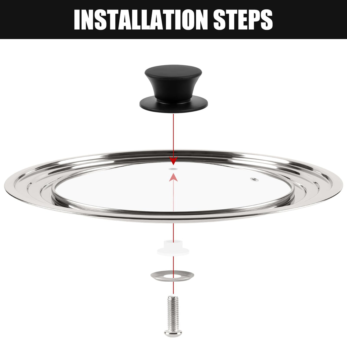 Universal Pan Lid for 11, 12 & 13 Inch Cookware W660435