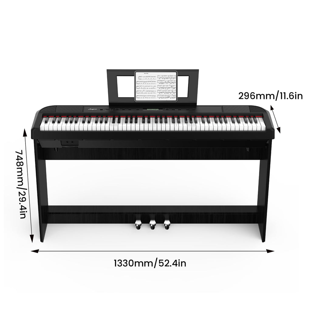 88-Key Weighted Hammer Action Digital Piano with Stand, Headphones, Carrying Case & Power Adapter K39999