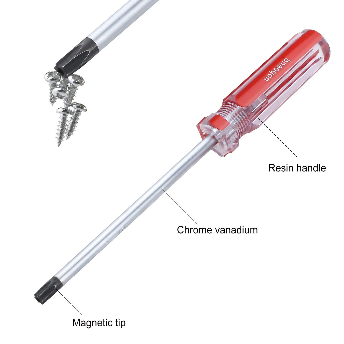 Magnetic Security Torx Screwdriver Set, T4-T40 T42797