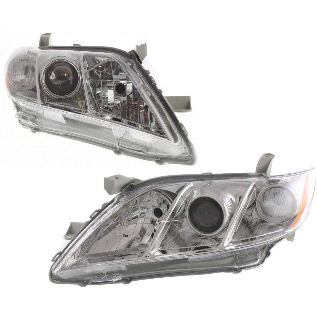 2007 2008 2009 Toyota Camry Headlight Assembly Pair Driver and Passenger Side DOT Certified B6951