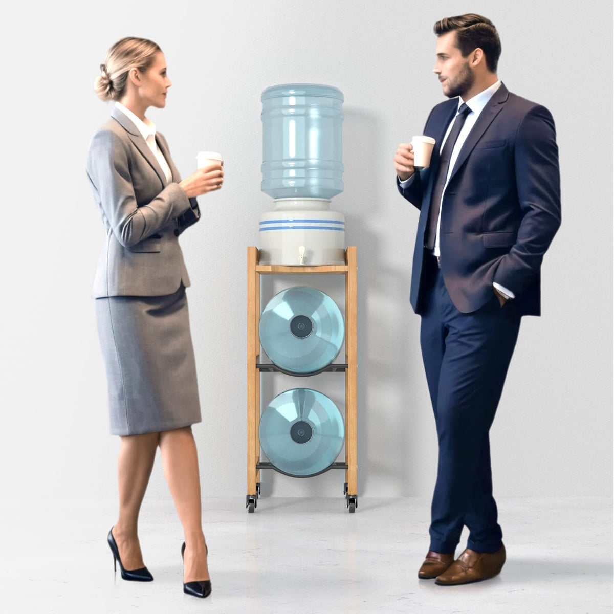 5 Gallon Water Jug Holder with Wheels I83559