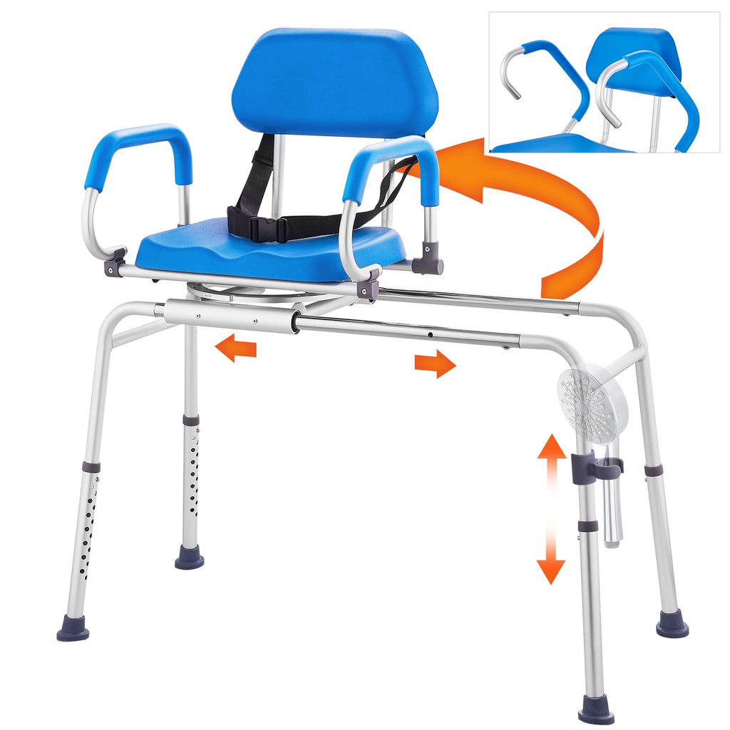 Sliding Tub Transfer Bench with 360 Degree Swivel Seat D849