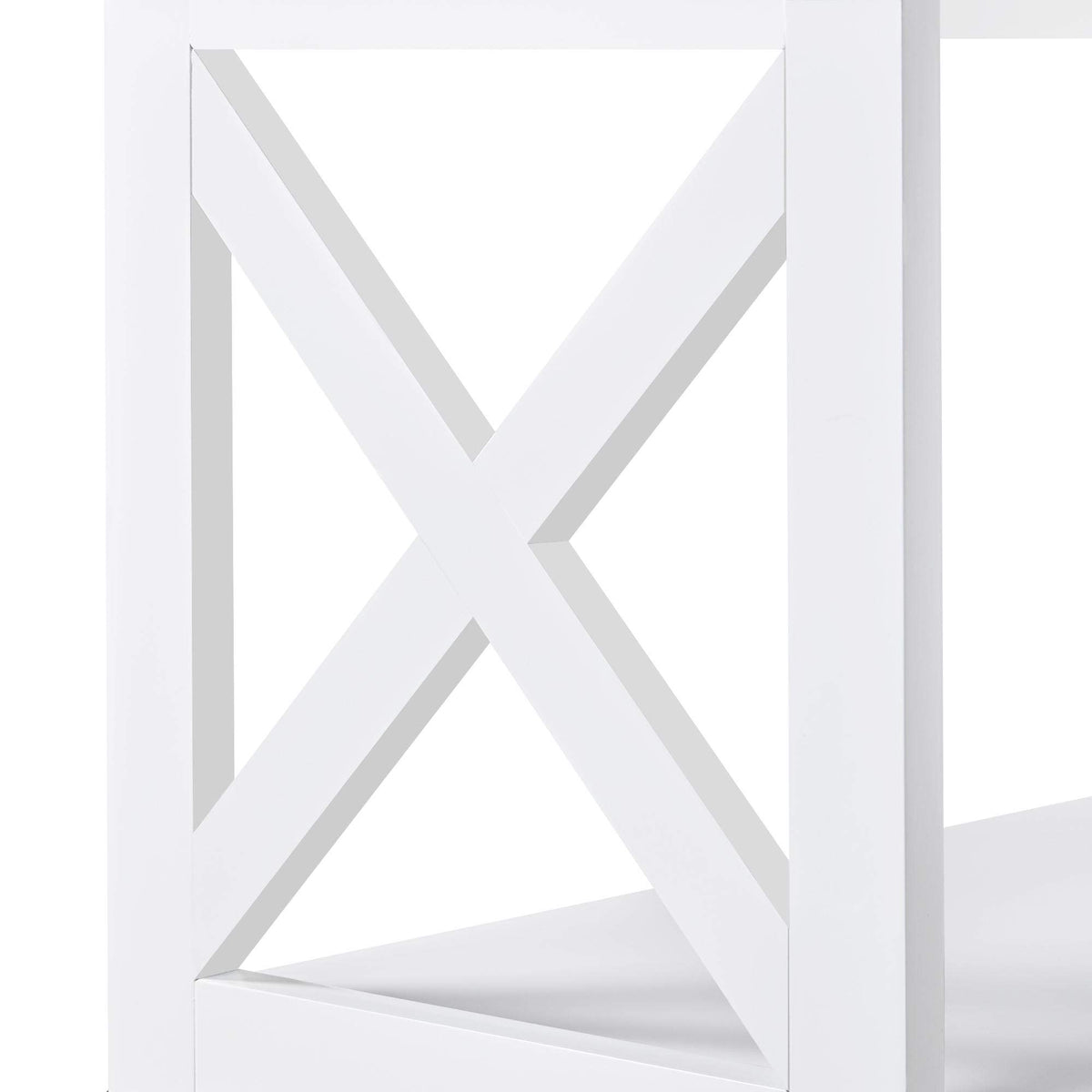 White 3-Tier Narrow Console Table G876869