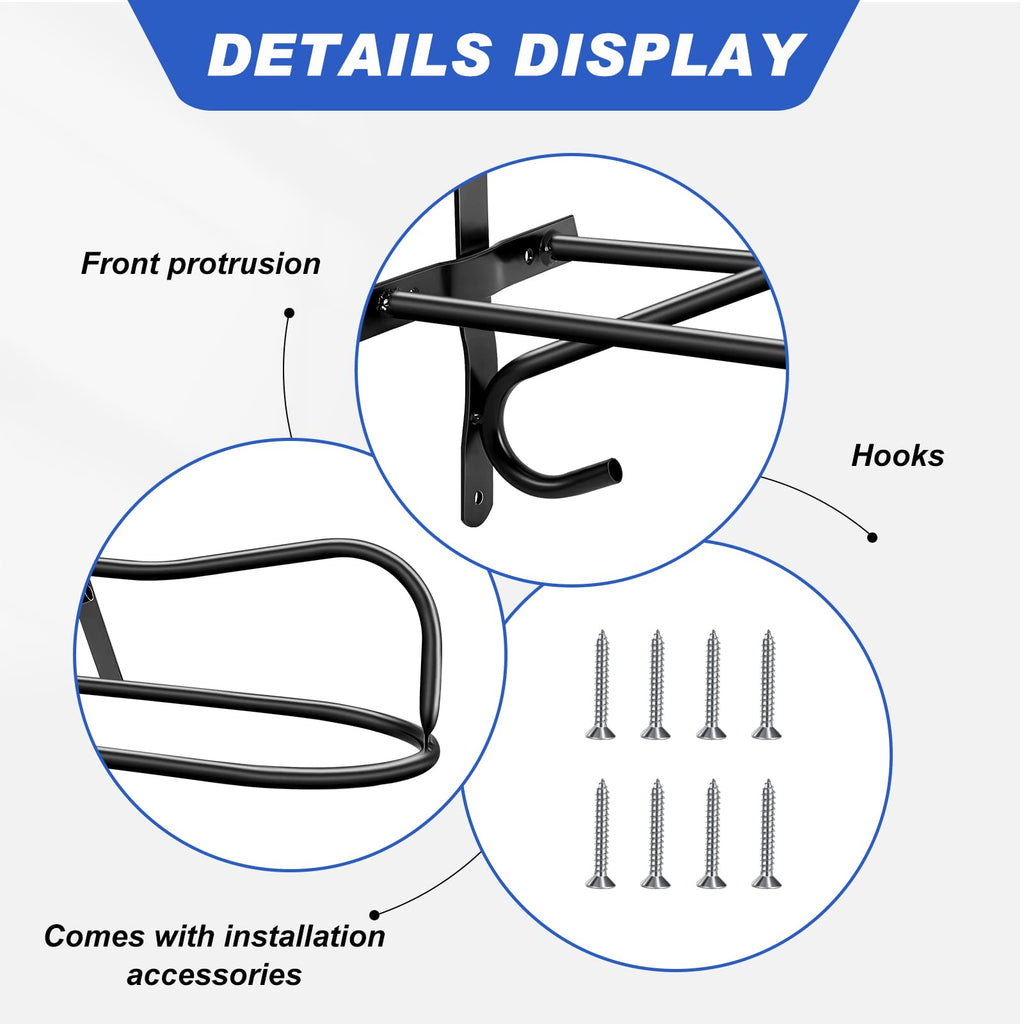 4 Sets Wall Mounted Saddle Rack W3279