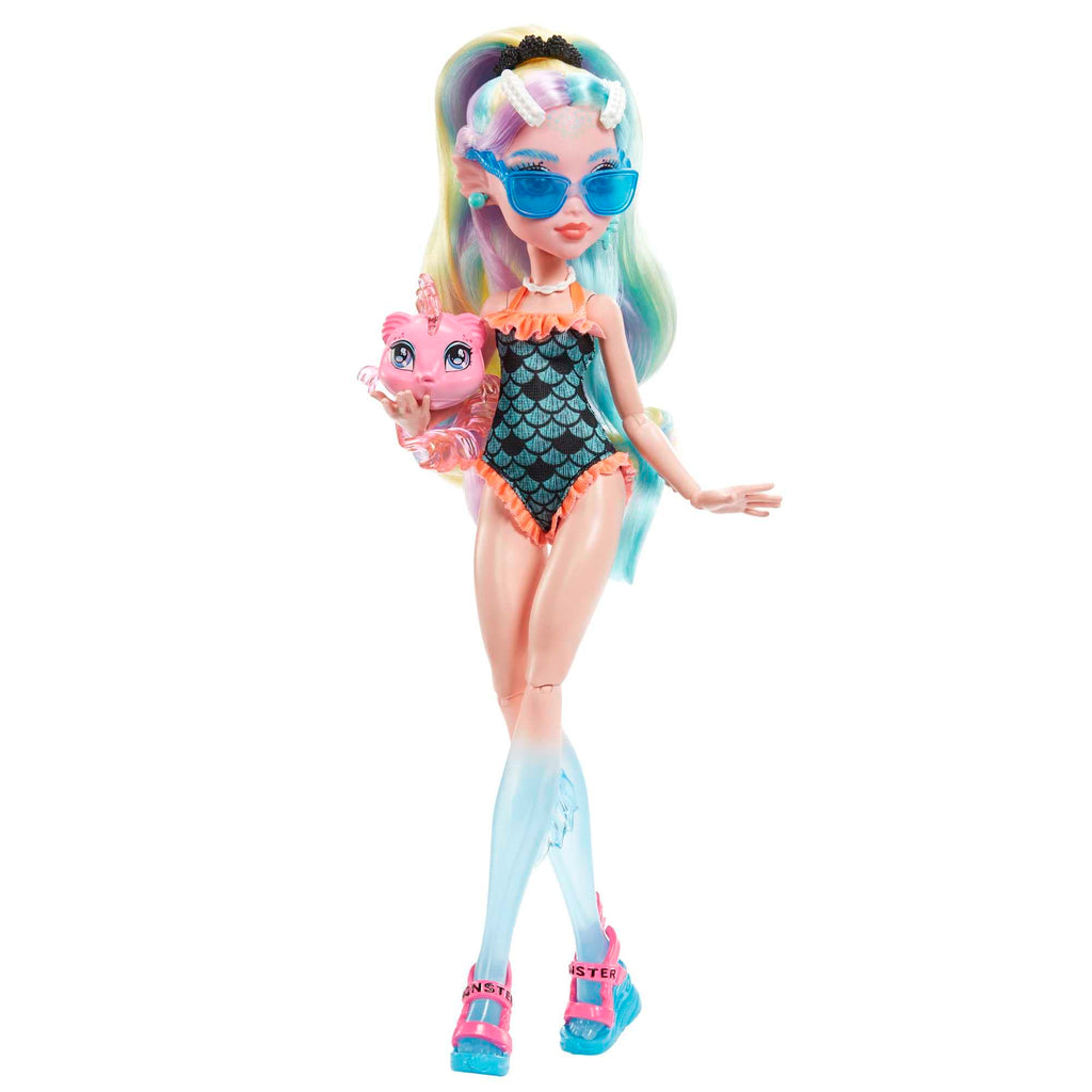 Monster High Doll with Colorful Streaked Hair and Fashion Accessories J451