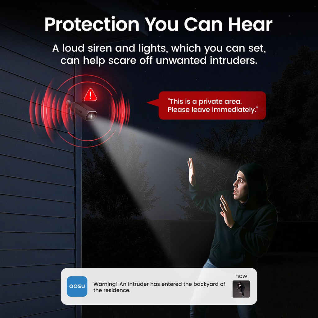 2K QHD Solar Security Cameras Wireless Outdoor System U5947