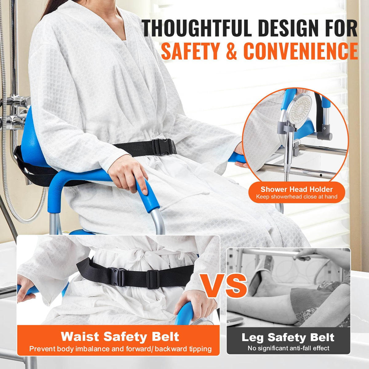 Sliding Tub Transfer Bench with 360 Degree Swivel Seat D849