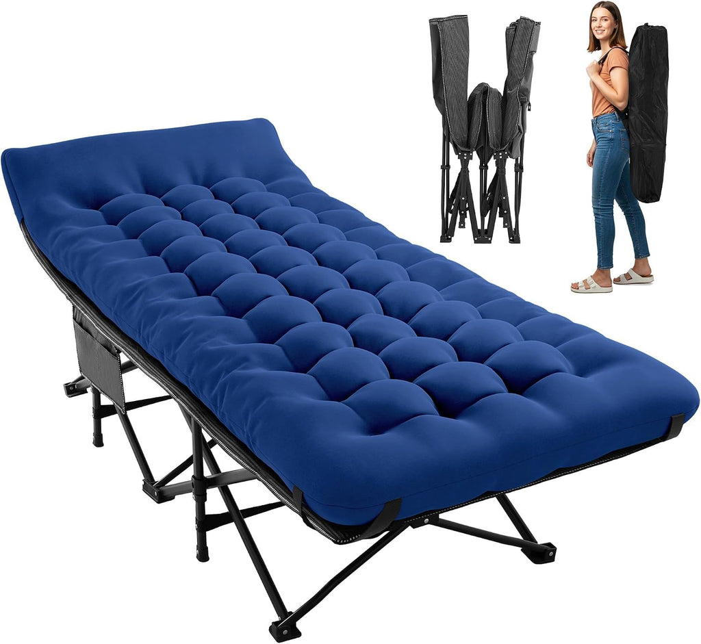 Folding Camping Cot with Mattress U17874