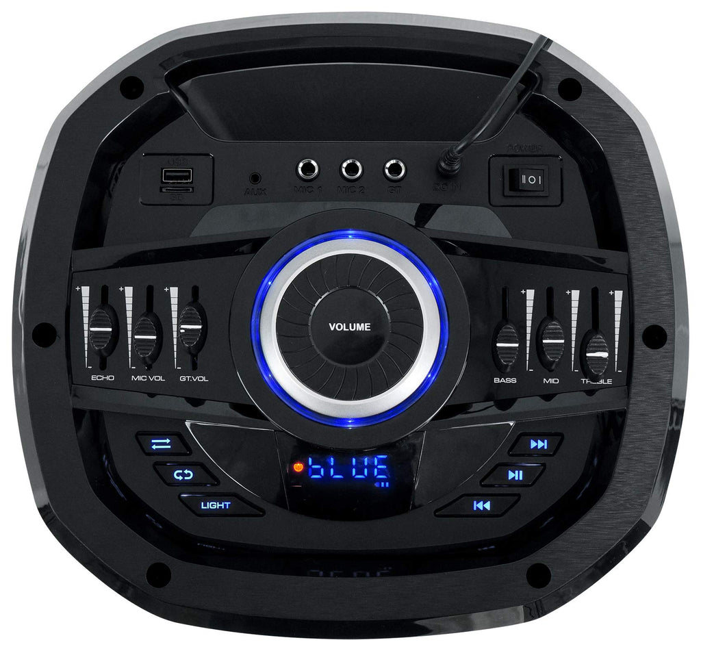Dual 10" Wireless LED Bluetooth Speaker 2-Pack N1272