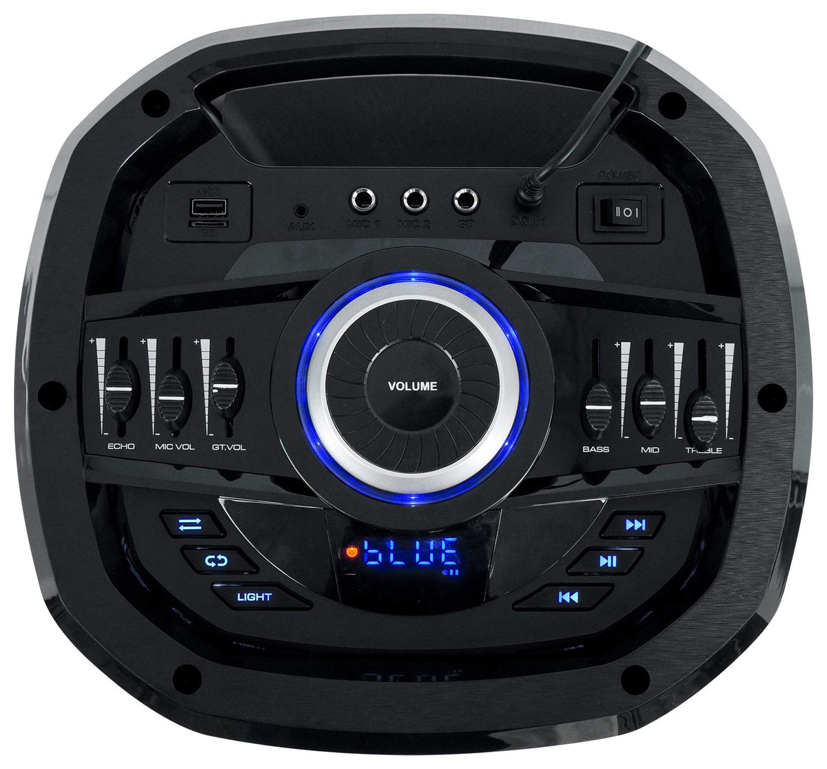 Dual 10" Wireless LED Bluetooth Speaker 2-Pack N1272