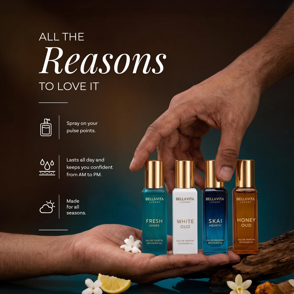 Unisex Perfume Gift Set with Honey & White Oud H527