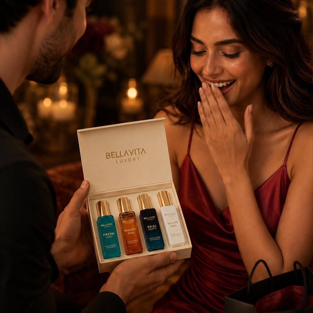 Unisex Perfume Gift Set with Honey & White Oud H527