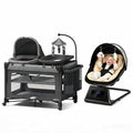 7 in 1 Pack and Play with Bassinet and Changing Station, Portable Electric Baby Swing T8174