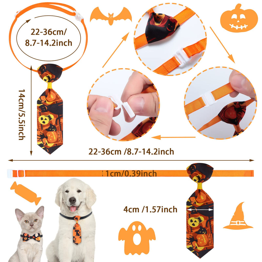 120 Pcs Halloween Dog Bow Ties J861