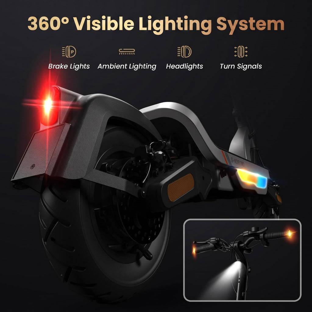 Electric Scooter, 28 MPH, 1000W, 38-Mile Range I616891