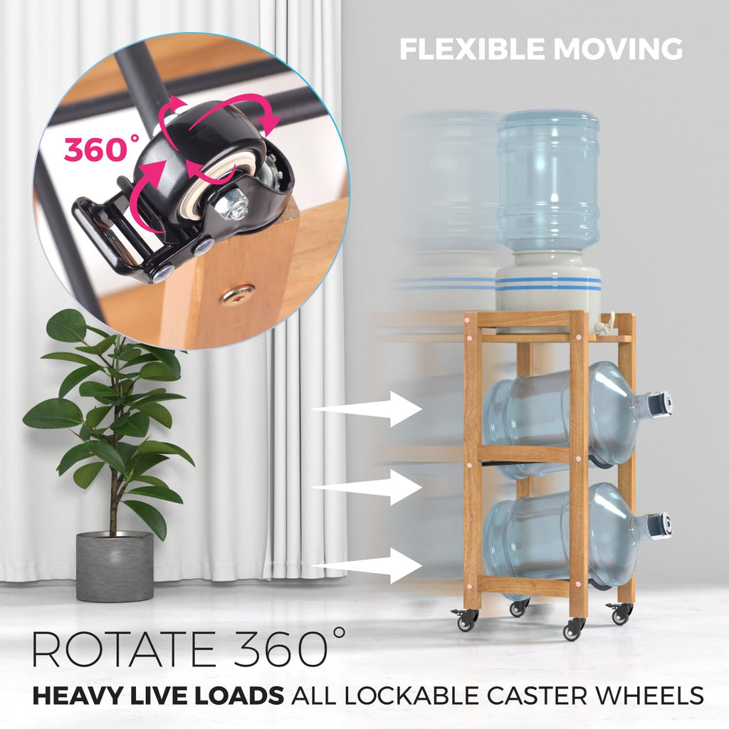 5 Gallon Water Jug Holder with Wheels I83559