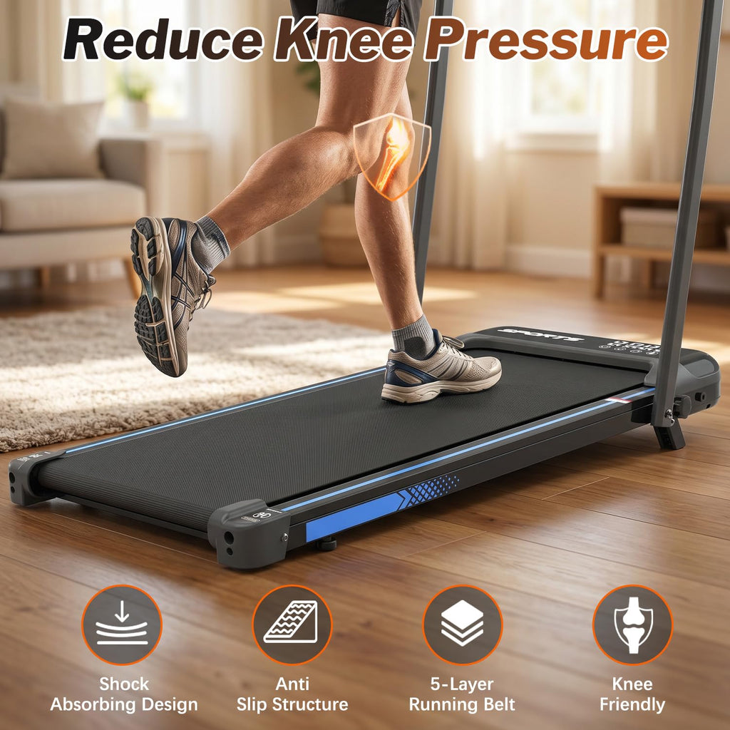 Foldable 3 in 1 Treadmill with Handle Bar and Incline Y274314