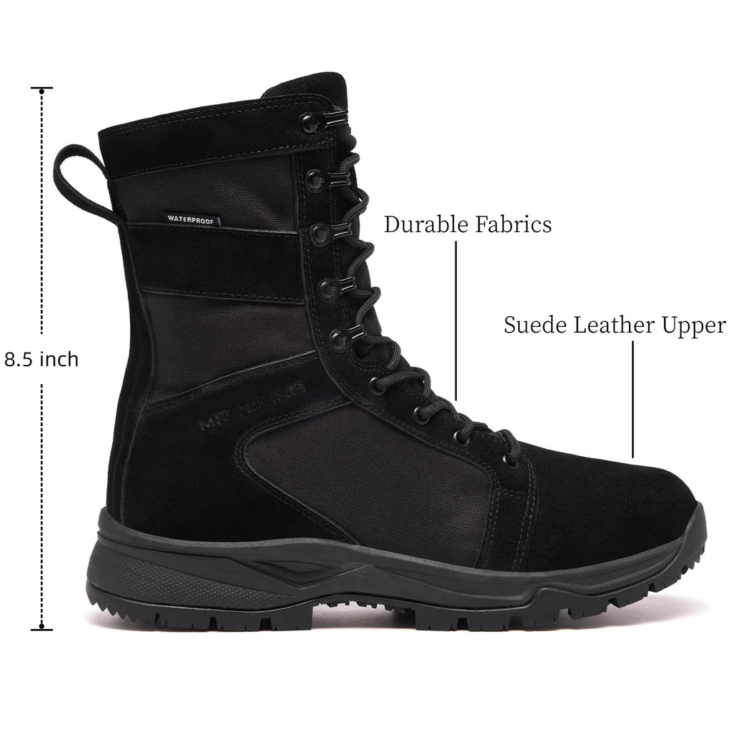 Men's Waterproof Non-Slip Suede 8 inch Tactical Boots E41330