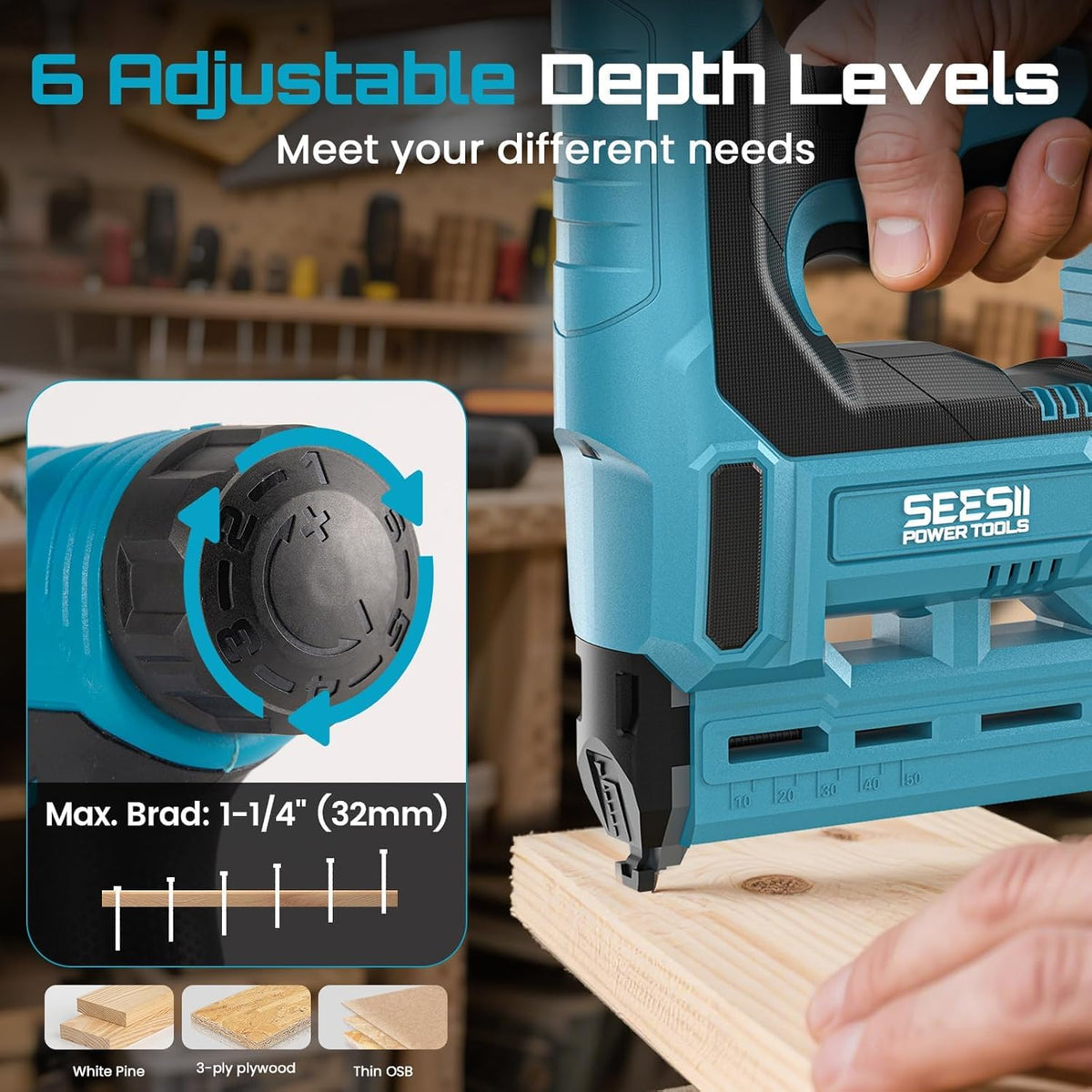 Cordless 18GA Nail Gun with Battery W354520