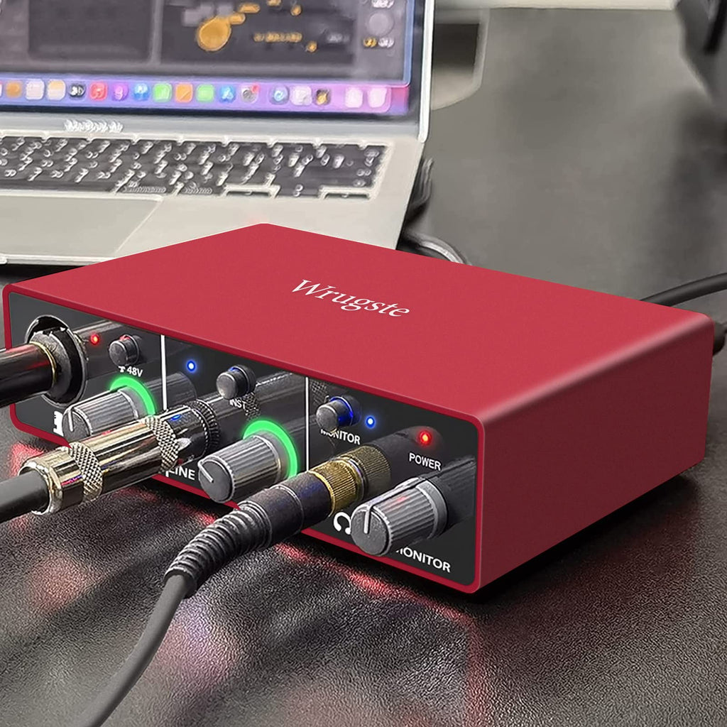 USB Audio Interface 24Bit/192kHz 48V Phantom Power Q9737