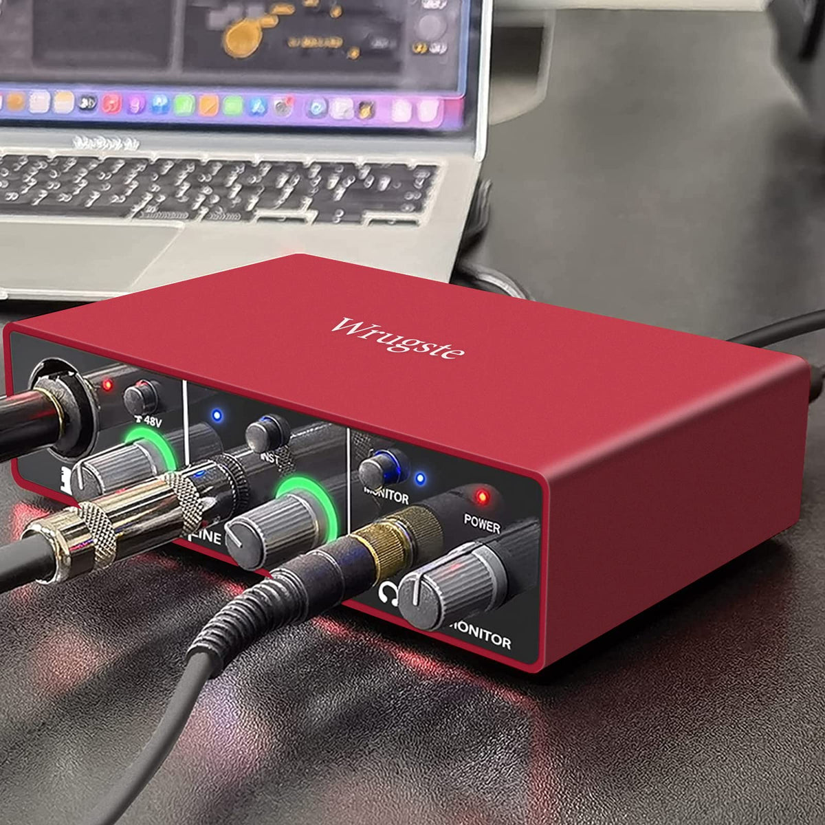 USB Audio Interface 24Bit/192kHz 48V Phantom Power Q9737