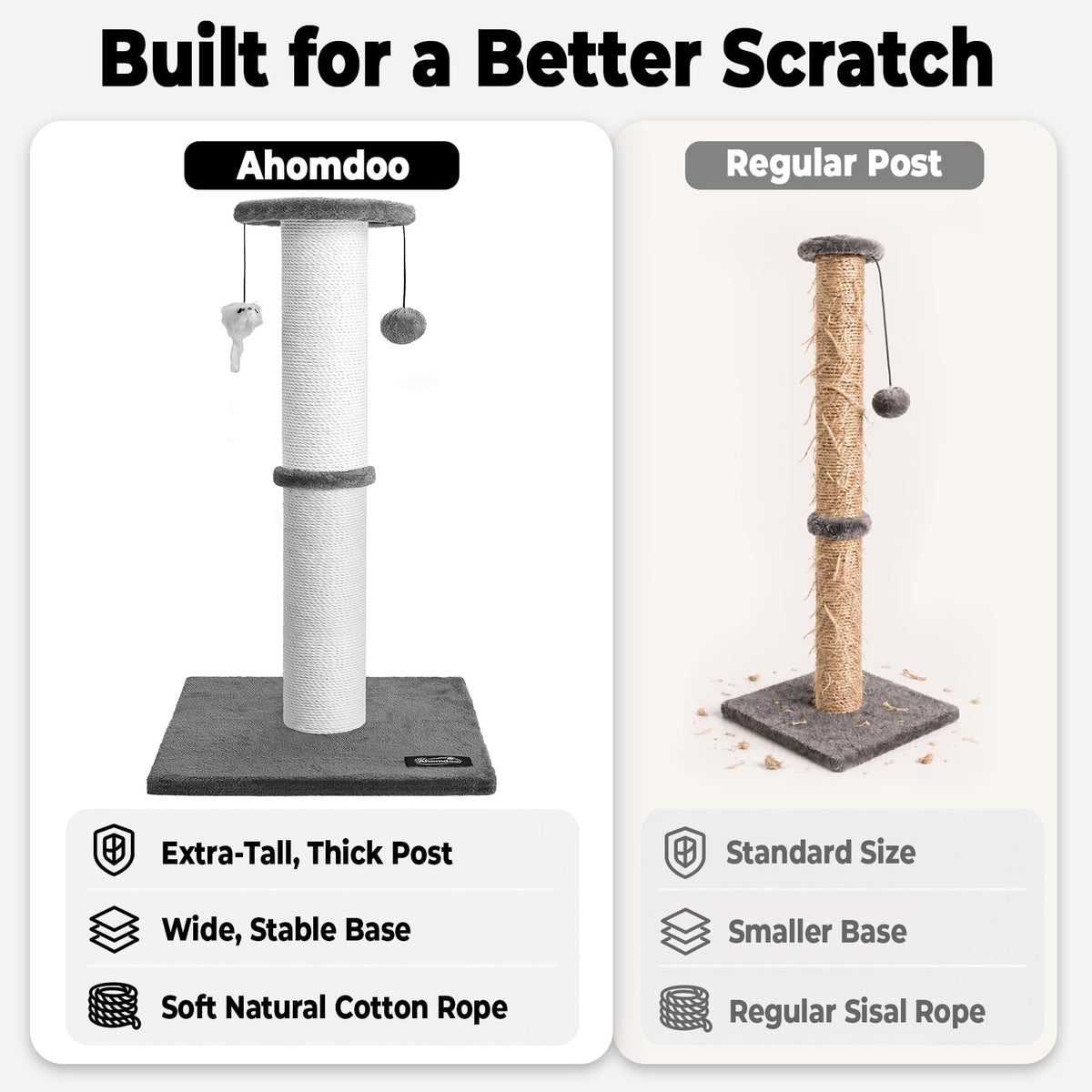 34-Inch Tall Cat Scratching Post B7078