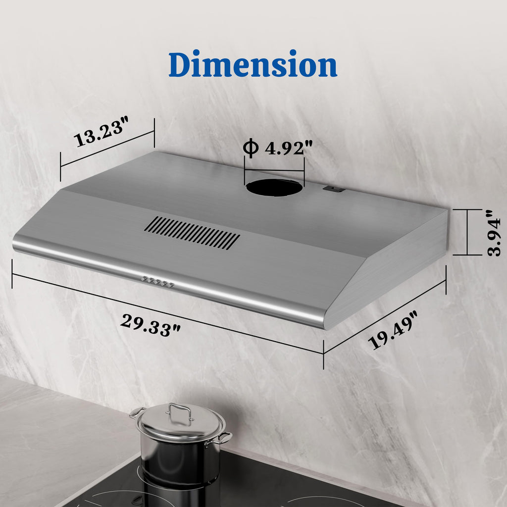 30 Inch Convertible Under Cabinet Range Hood V80262