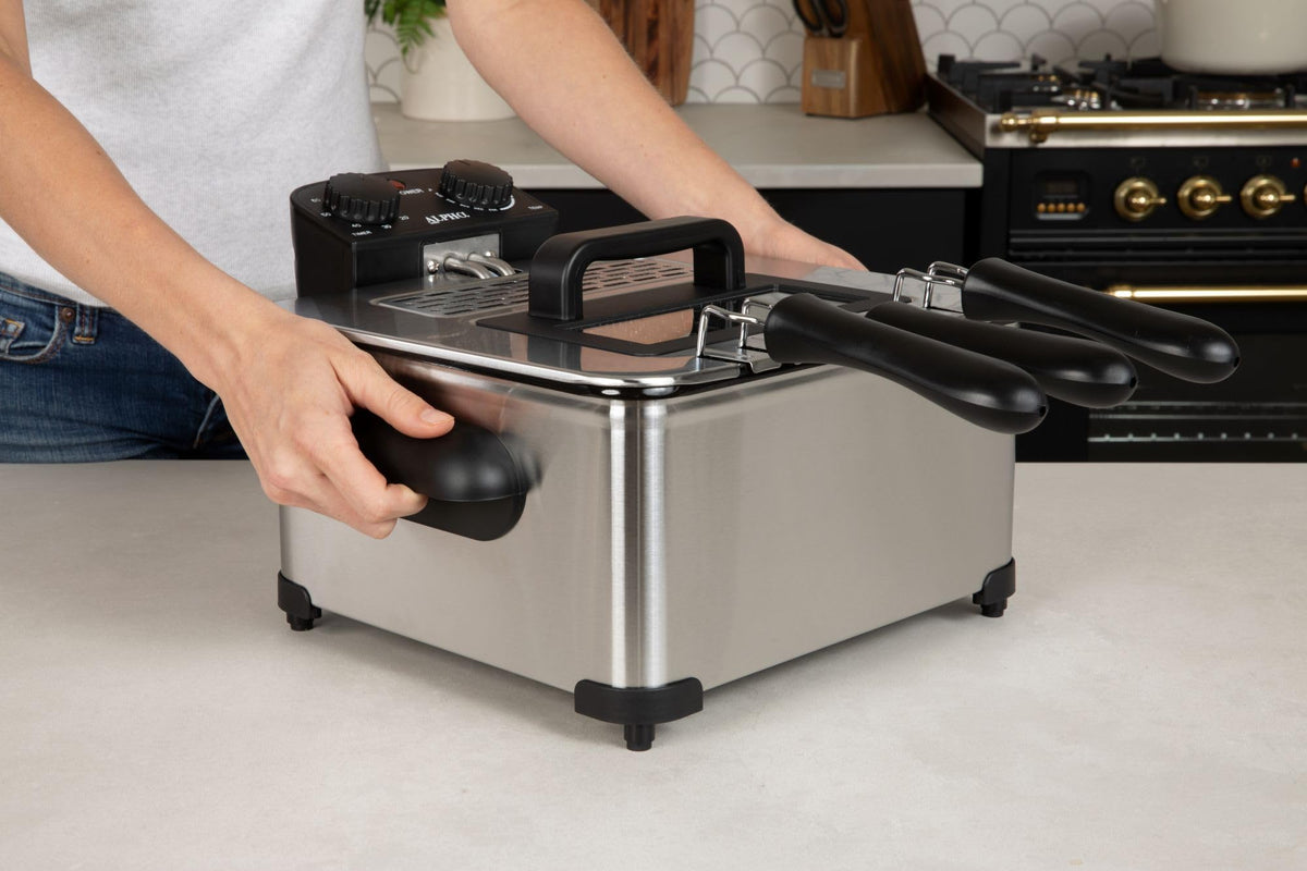 4.5L Stainless Steel Electric Deep Fryer with Basket K427138