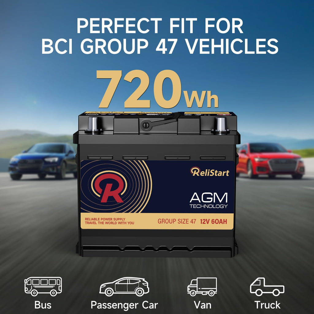 12V 60Ah Group 47 Automotive Battery Z8193