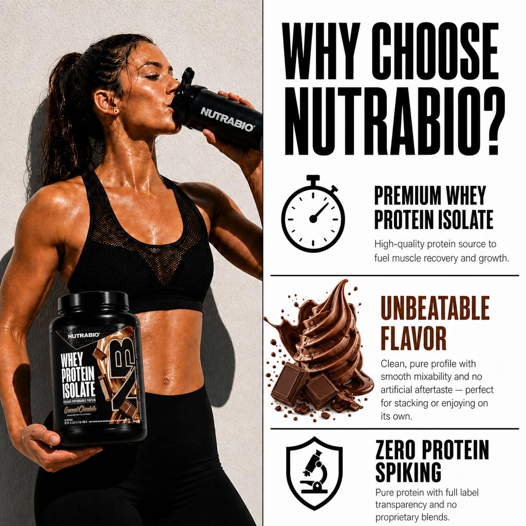 Whey Protein Isolate Powder, 25g Protein, Non-GMO, Gourmet Chocolate, 20 Servings X442768