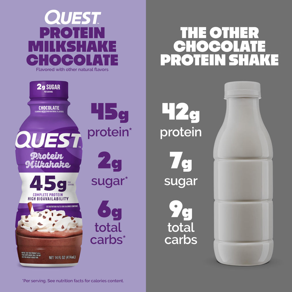 Chocolate Protein Shake, 45g Protein, 12 Count T666