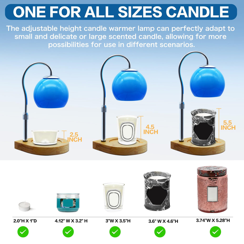 Candle Warmer Lamp with Timer and Adjustable Height R233