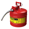 Red Galvanized Steel Gasoline Safety Can R982766