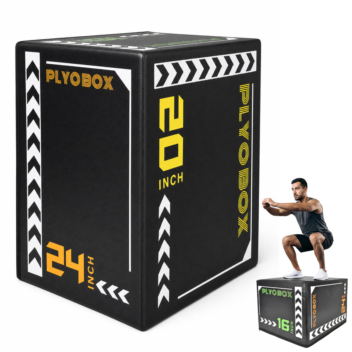 3-in-1 Foam Plyometric Jump Box A4641