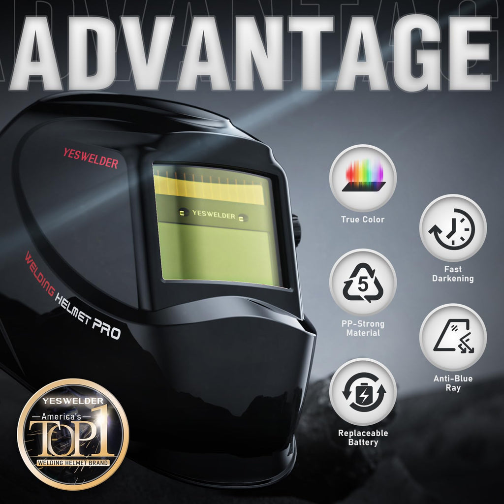 Auto Darkening Welding Helmet True Color P7857