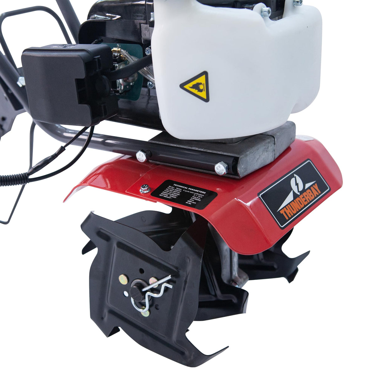 52cc Gas Powered Tiller with 4 Steel Tines S656138