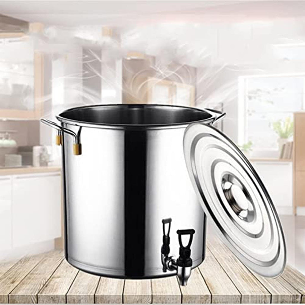 Stainless Steel Stock Pot With Spigot I71375